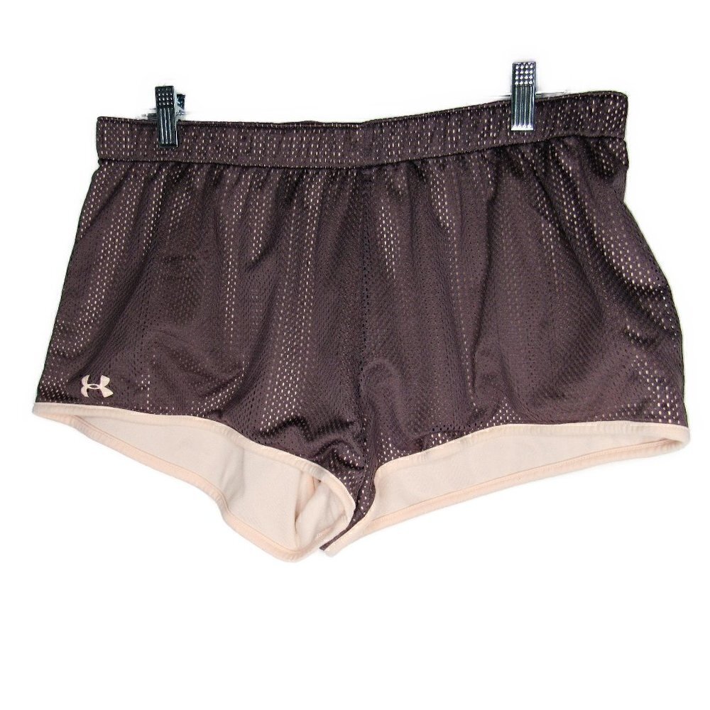 Under Armour  Pink/Purple Elastic Waist Shorts - XL